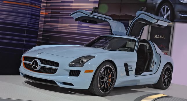  2011 NYIAS: Mercedes-Benz Shows SLS AMG in a Gulf-Like Livery