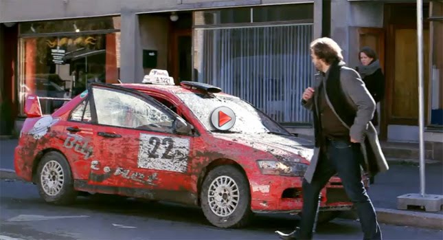  VIDEO: The Ultimate Taxi Ride in a Rally-Spec Mitsubishi Lancer EVO