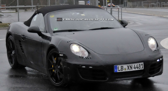  SCOOP: Third-Generation 2012 Porsche Boxster Caught Working Out