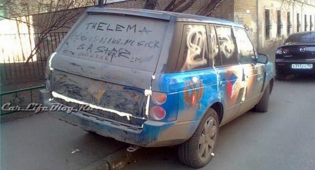  Mad Vandals Fill Airbrushed Range Rover with…Insulating Foam