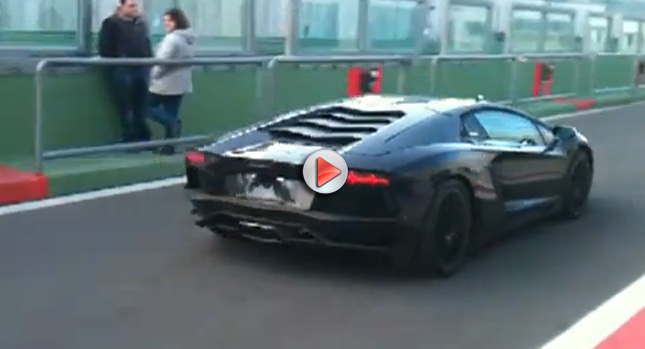  VIDEOS: New Lamborghini Aventador LP700-4 Spotted at the Vallelunga Race Track