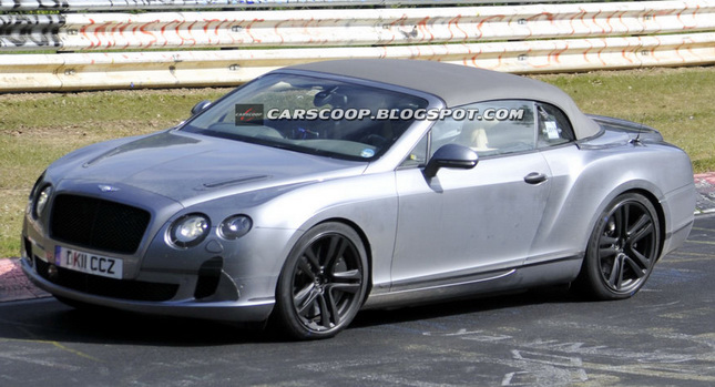  SCOOP: 2012 Bentley Continental GTC Convertible Facelift Spotted Testing at the Nurburgring