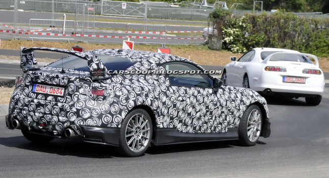  SPIED: Toyota FT-86 Sports Coupe with New Wing Scooped Alongside the Supra