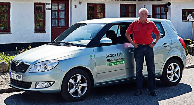  Gerhard Plattner Does it again: Drives Skoda Fabia GreenLine 2,006 km / 1,246 Miles on a Single Tank of Fuel