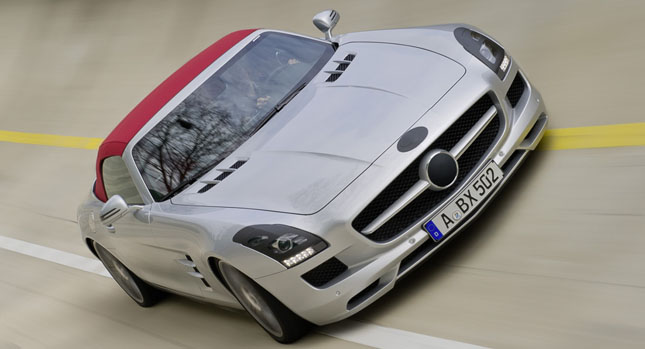  Mercedes Previews SLS AMG Roadster Five Months ahead of Frankfurt Debut