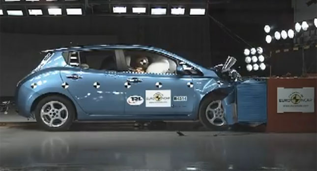  Nissan Leaf Becomes the first EV to Receive a 5-Star Euro NCAP Rating
