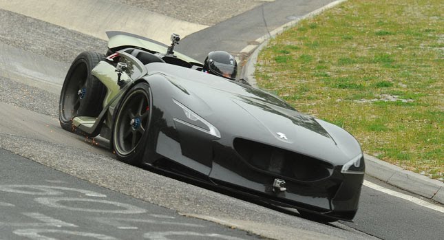  Peugeot's EX1 Concept Breaks the Electric Car Record on the Nurburgring