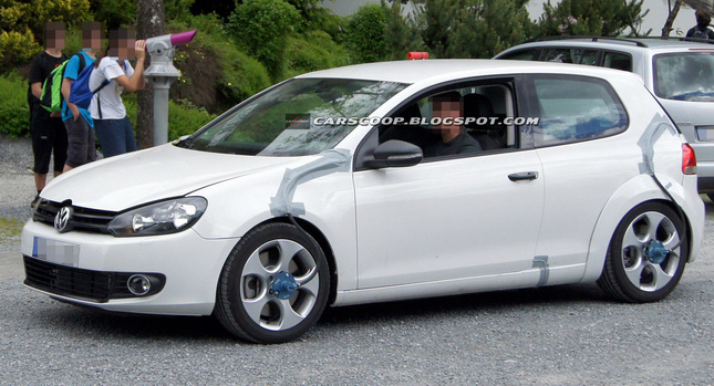  2013 VW Golf GTI and Golf R Mk7 Test Mules Scooped in Germany