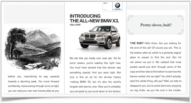  BMW and Cundari Produce the World’s Longest Internet Ad
