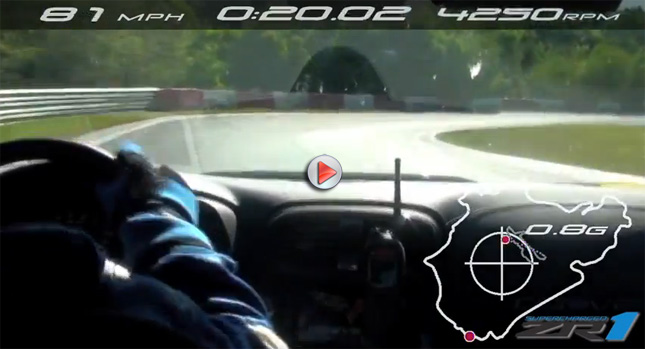  VIDEO: 2012 Corvette ZR1 Laps the ‘Ring  6-Sec Faster than Previous Model, Beats GT-R by 5-Sec!