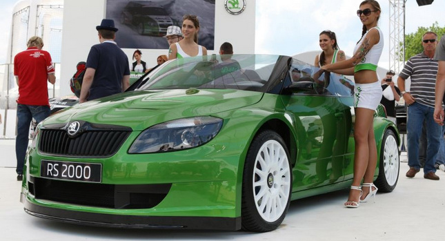  Skoda Shows Fabia RS 2000 Convertible Concept at Wörthersee Festival