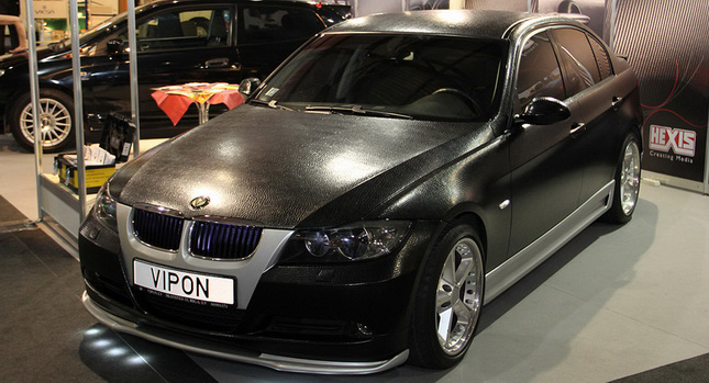  Latvian Tuner Wraps BMW 3-Series in Crocodile Leather
