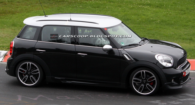  Sportier MINI Countryman JCW Edition Spied Working out at the Nurburgring