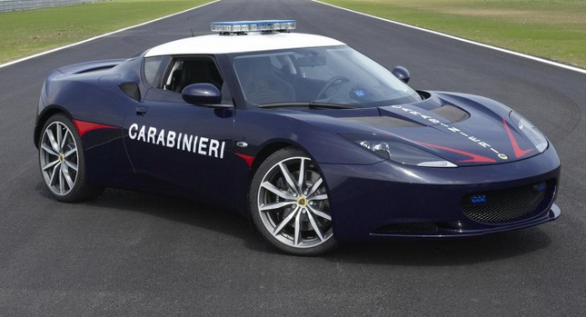  Lotus Evora S Patrol Cars to Assist Italian Police Force