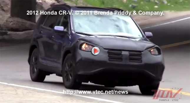  Scoopsters Film 2012 Honda CR-V Prototype on the Road