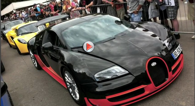  Video: Guess What Scared a 1,200 HP Bugatti Veyron Super Sport at Goodwood…