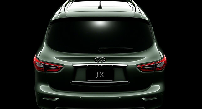  Infiniti Shows us 2013 JX Crossover's Rear End with Teaser Shot No5