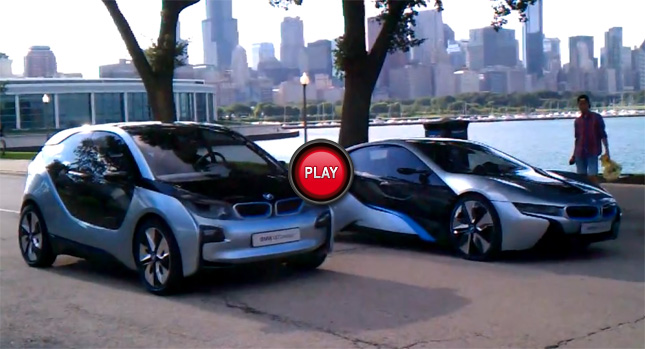 BMW's i3 EV Hatch and i8 Hybrid Sports Coupe Live and in the Flesh