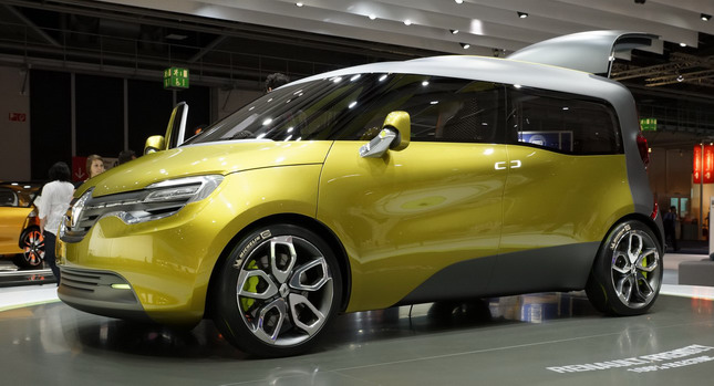  Renault Rolls Out Pure-Electric Frendzy Minivan Concept in Frankfurt