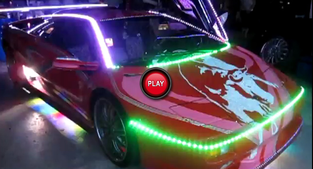  Japanese Tuner Sheds Some…LEDs on the Lamborghini Diablo [Video]