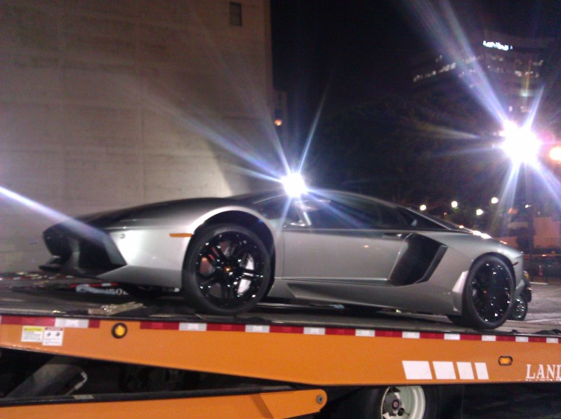 Batman's New Wheels: Lamborghini Aventador LP 700-4 Captured During Filming  | Carscoops