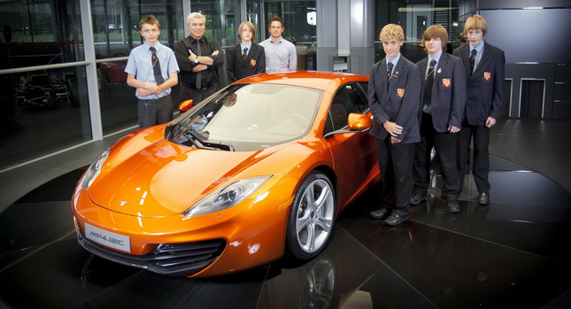  Students get a Rare Tour of the McLaren Factory as Part of UK Government Initiative
