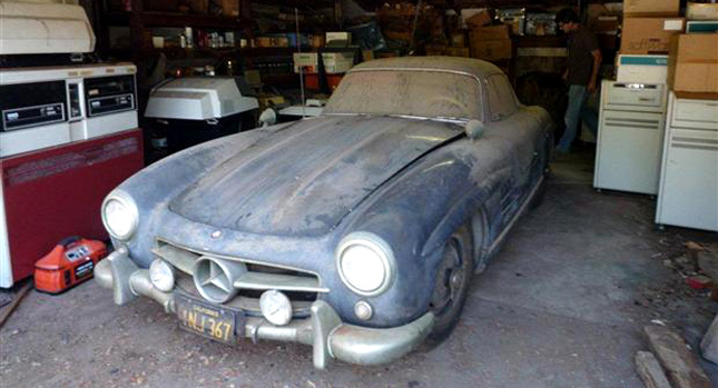  1955 Mercedes 300SL Gullwing Special Edition Abandoned in Santa Monica Garage for 40 Years!