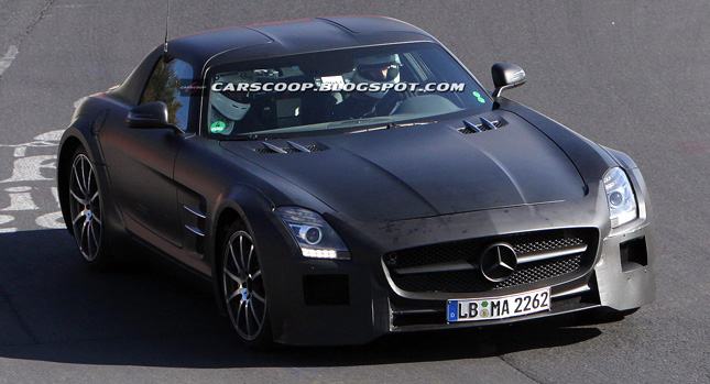 SPIED: New Mercedes-Benz SLS AMG Black Series Edition Shows Off its Widened Body for the Camera