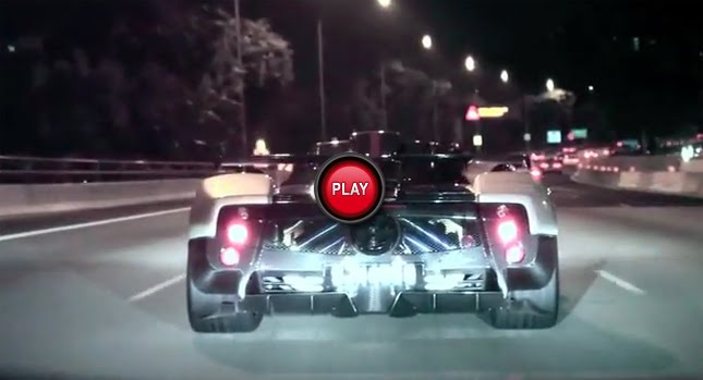  Just Another Night in Town with a Pagani Zonda Cinque