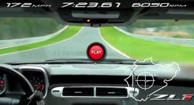  Video: 2012 Camaro ZL1 Lapping the Nürburgring in 7:41.27"