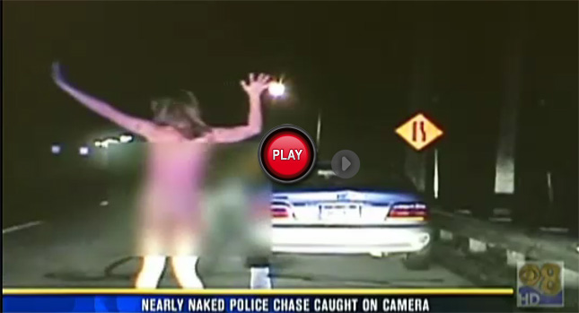  Police Pursuit Drunk, Topless Gal in a G-String going 128MPH in Ohio [Video]