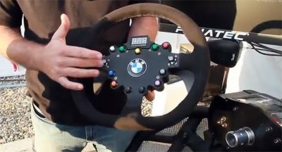 Fanatec Develops Realistic BMW M3 GT2 Racing Game Steering Wheel 