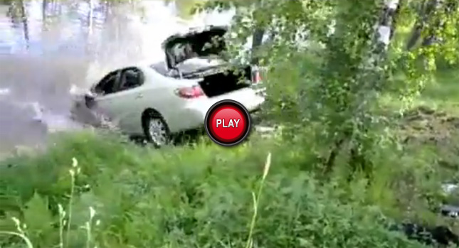  In Russia, Saving a Lexus ES300 Means Drowning it… [Video]