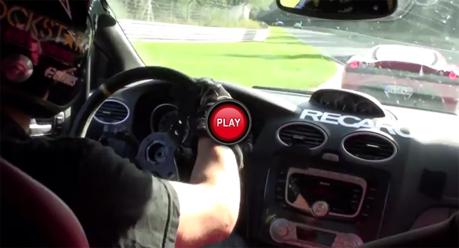  Tanner Foust Takes 350HP Ford Focus RS500 for a Spin Around the 'Ring [Video]