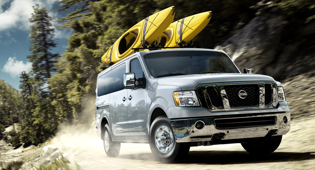  Nissan Goes Extra Large with New NV Passenger Van for Twelve