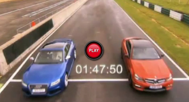  Video: Fifth Gear Pits Mercedes C63 AMG Coupe against Audi RS5