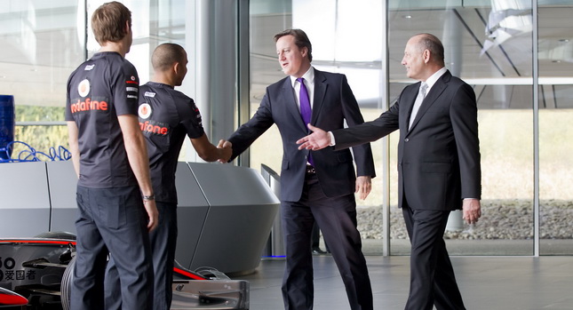  UK PM David Cameron Opens New McLaren Production Center