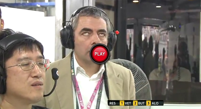  Watch Mr. Bean's Hilarious Reaction to Lewis Hamilton's Crash at the Indian GP [Video]
