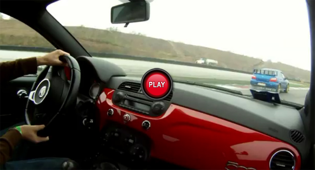  Fiat Abarth 500 Takes on Subaru Impreza WRX STI on Italian Track [Video]