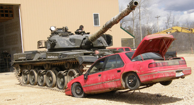 ArmyLand: Take a Spin in a Tank and Destroy a Car for $1,000