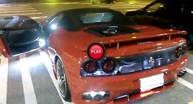 This Flashy Ferrari 360 Spider will Leave You… BedazzLED | Carscoops