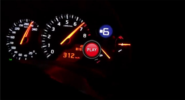  Watch a Nissan GT-R go from 0 to 312km/h [194mph] on the Autobahn
