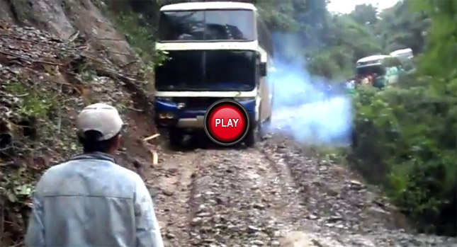  Bolivia's Death Road Claims Another Victim when Bus Plunges Over a Cliff [Video]
