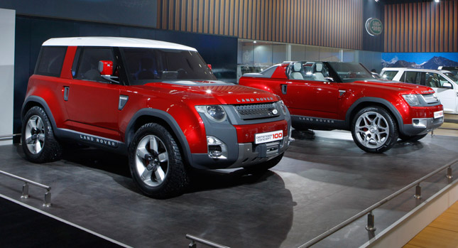  Land Rover DC100 Concepts Gain a Red Hue for New Delhi Auto Expo