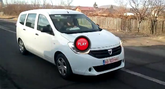  Dacia's Upcoming Lodgy Minivan Filmed on the Road