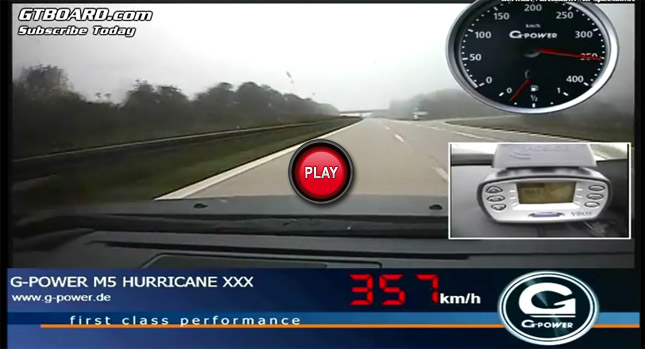  G-Power BMW M5 Hurricane RR Reaches 357km/h – 222mph on the Autobahn