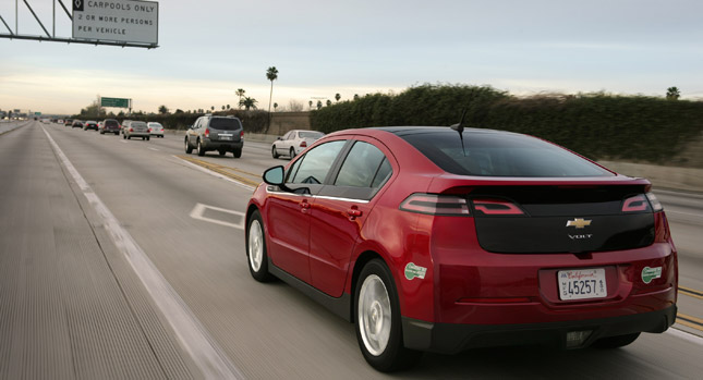  2012 Chevrolet Volt with Low Emissions Package Granted Access to California’s HOV Lanes