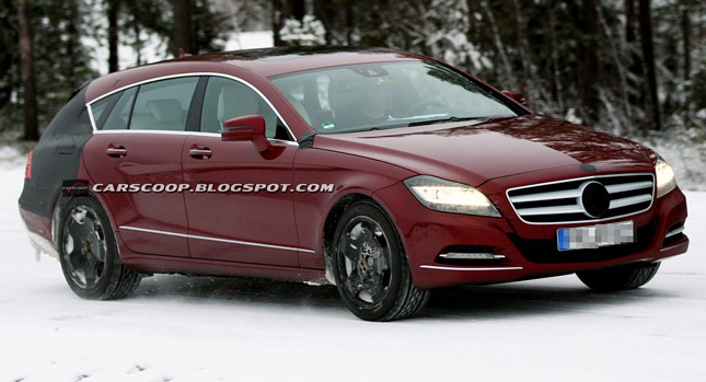  Spy Shots: 2013 Mercedes-Benz CLS Shooting Break Shows up in a New Shade