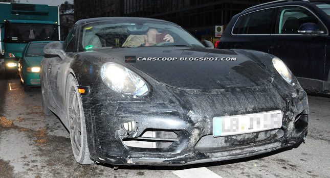  Spy Shots: New 2013 Porsche Cayman S Pictured Inside and Out