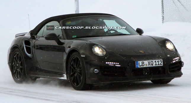  Spied: 2013 Porsche 911 Turbo Cabriolet Makes Another Appearance